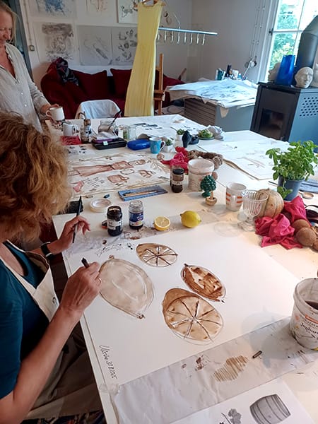 Genial-Zeichnen - Sommerzeichnen - Maja Oschmann - Vorortkurs - Bildcopyright - Ulrike Klute