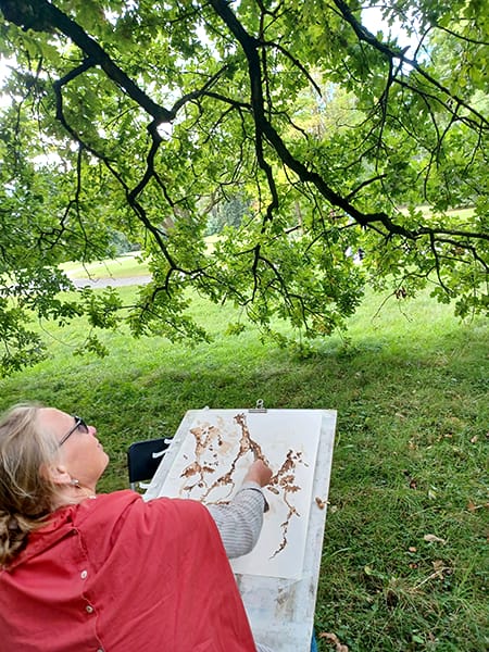 Genial-Zeichnen - Sommerzeichnen - Steffi Dornbach - Vorortkurs - Karlsaue - Kassel - Bildcopyright - Maja Oschmann